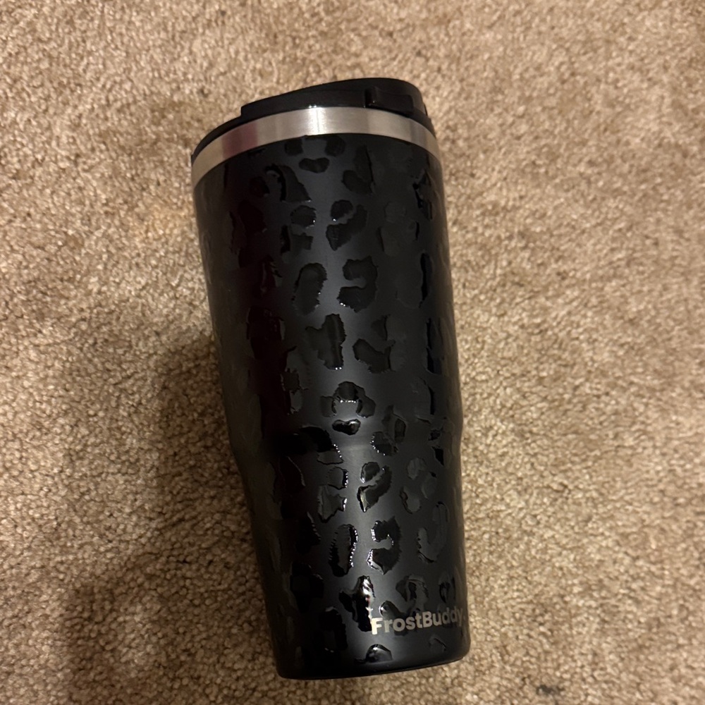 FrostBuddy Black Leopard Print Thermos